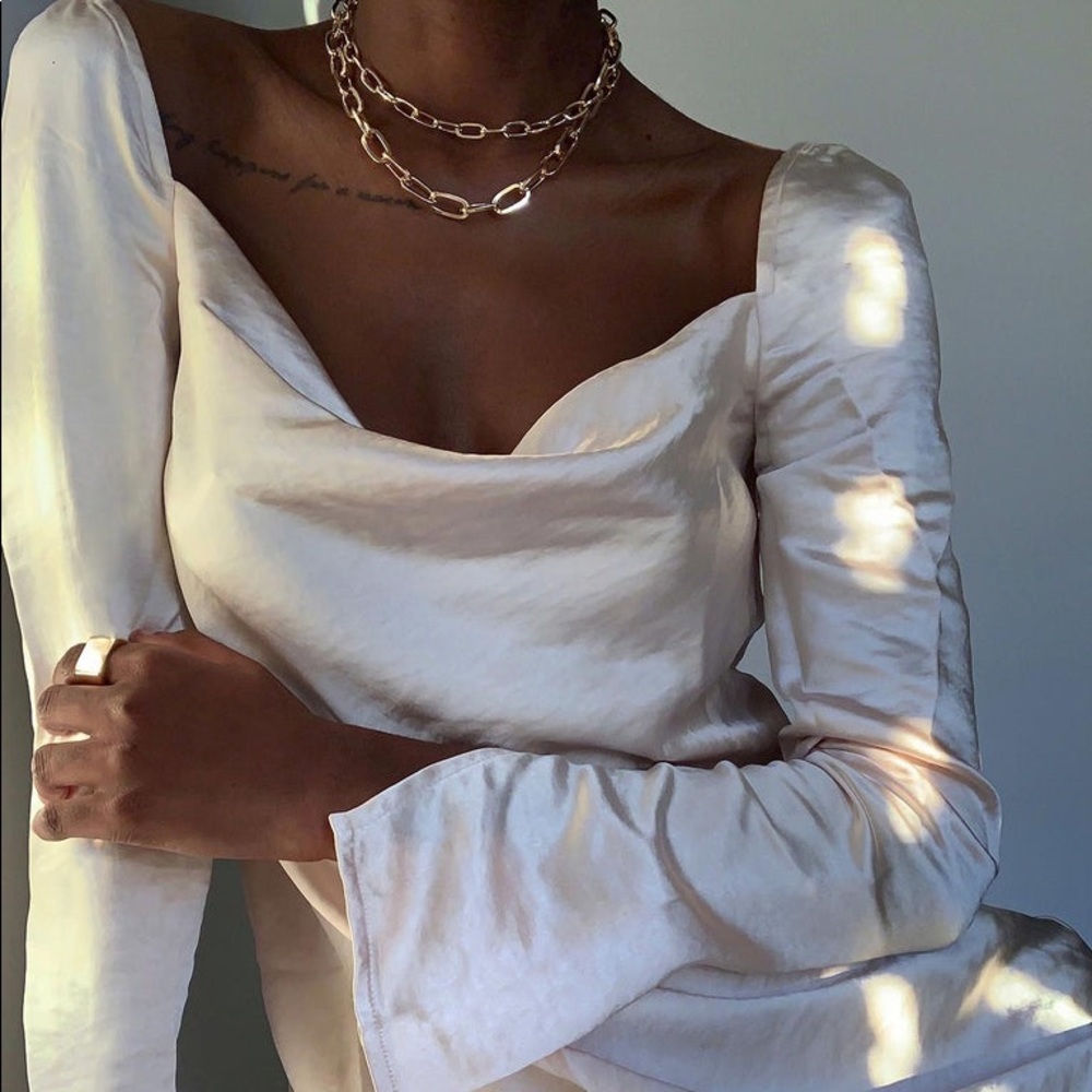 Princess Polly Star Power Mini Dress in Champagne Size 0 New with tag - Picture 7 of 16